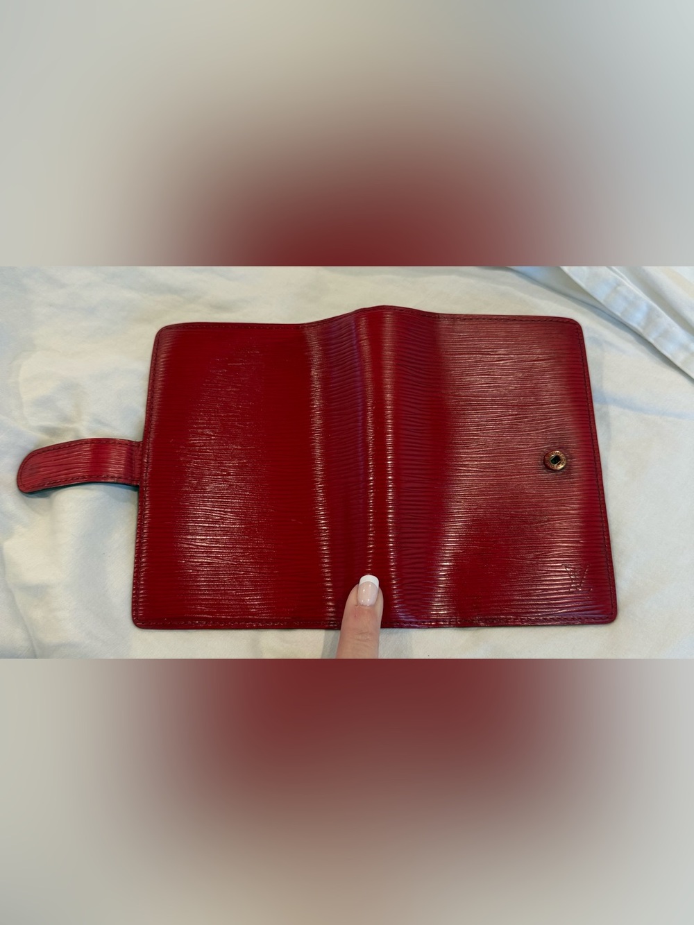 Authentic VGC Preloved Red Louis Vuitton Agenda PM notebook Epi leather - Picture 4 of 12